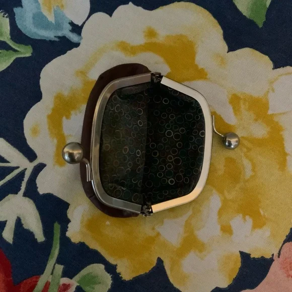 Fossil Coin Bag with Bird Design - Picture 3 of 3